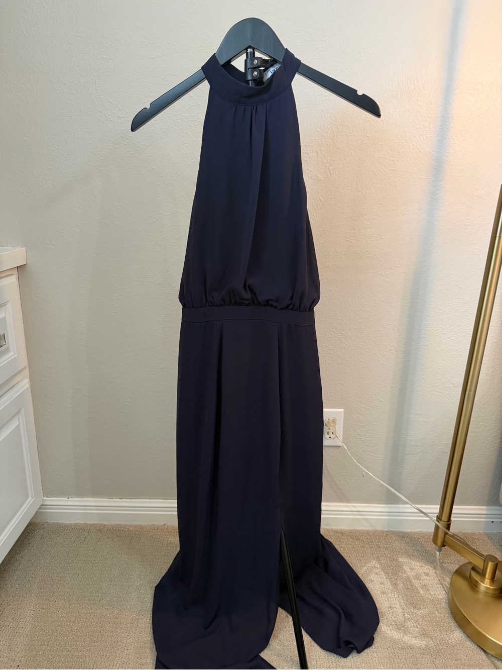 Likely Navy Halter Gown